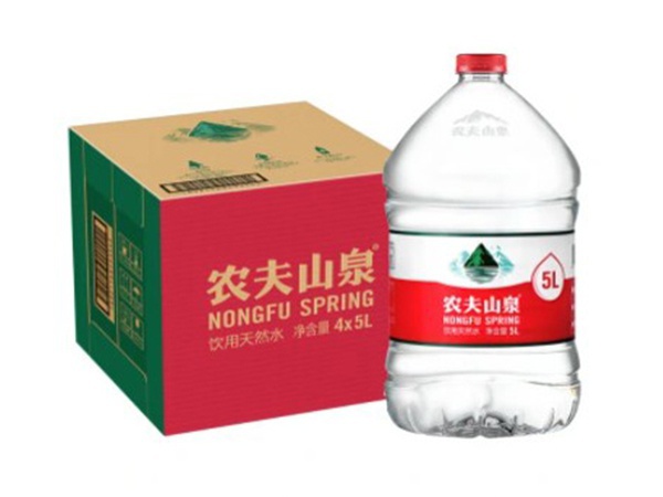 農夫山泉天然飲用水5升4瓶箱